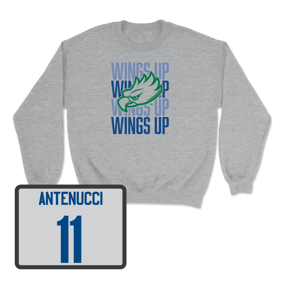 Sport Grey Women's Basketball Wings Up Crew - Maddie Antenucci