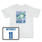 Women's Basketball White Wings Up Tee - Maddie Antenucci