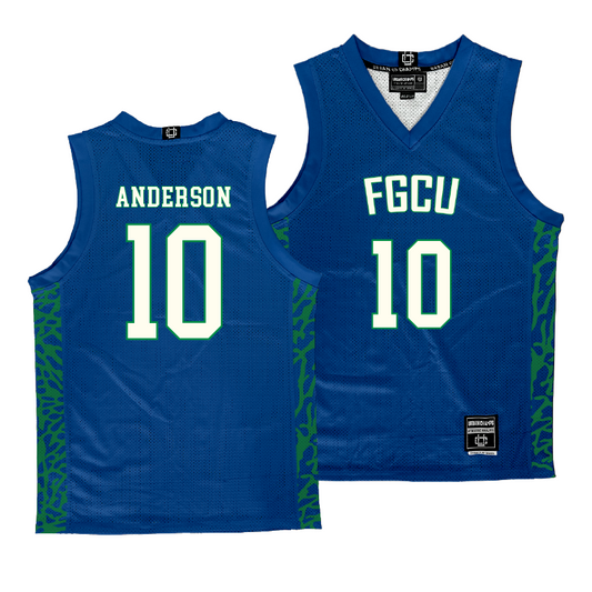 FGCU Men's Basketball Royal Jersey - Zachary Anderson | #10