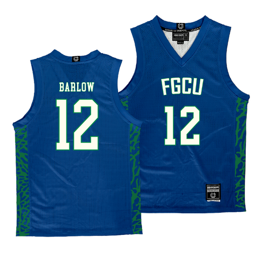 FGCU Men's Basketball Royal Jersey    - Evan Barlow