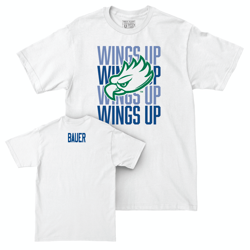 Swim & Dive White Wings Up Tee - Cassandra Bauer