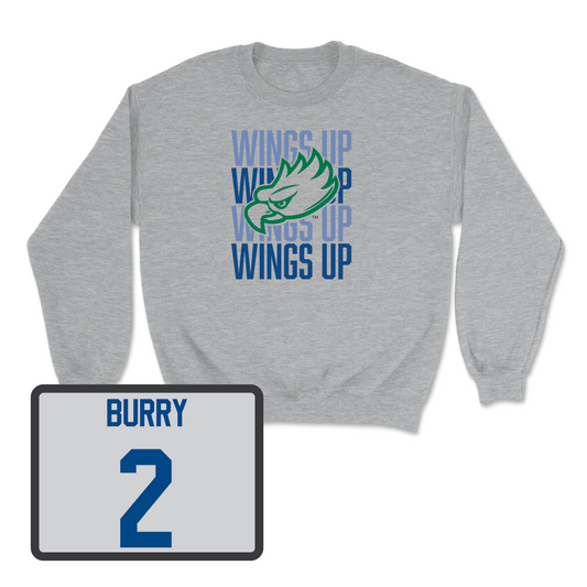 Sport Grey Volleyball Wings Up Crew  - Reese Burry
