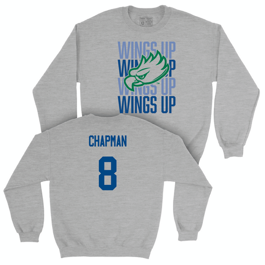 Sport Grey Volleyball Wings Up Crew  - Ella Chapman