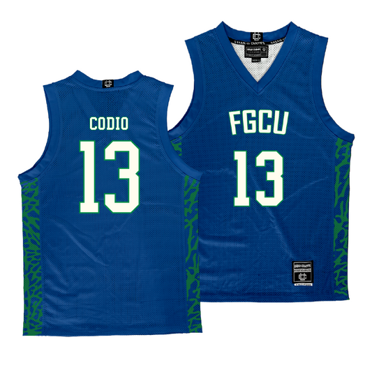 FGCU Men's Basketball Royal Jersey  - Cameron Codio