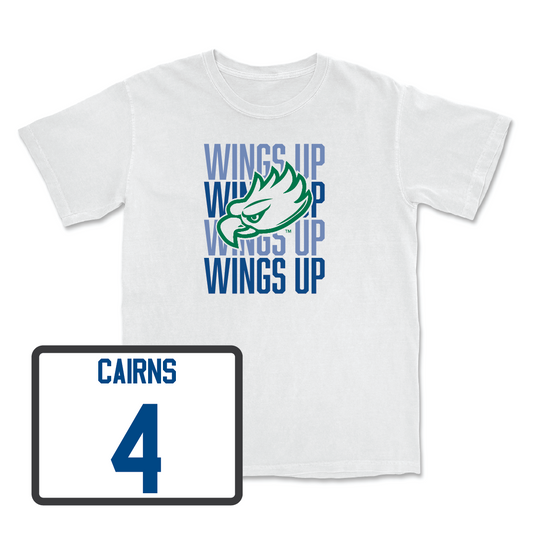 Women's Basketball White Wings Up Tee - Dolly Cairns