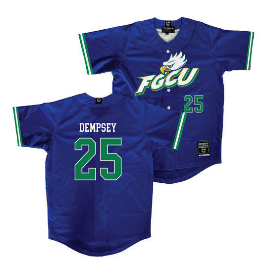 FGCU Baseball Royal Jersey  - Evan Dempsey
