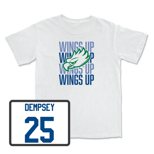 Baseball White Wings Up Tee - Evan Dempsey