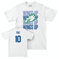 Men's Basketball White Wings Up Tee  - Michael Duax