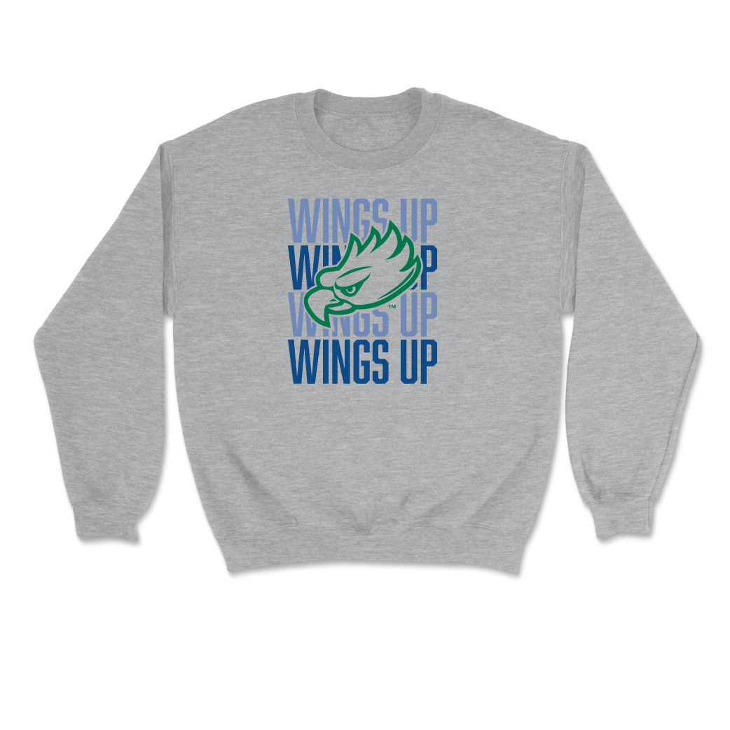 Sport Grey Volleyball Wings Up Crew - Claire Ertel