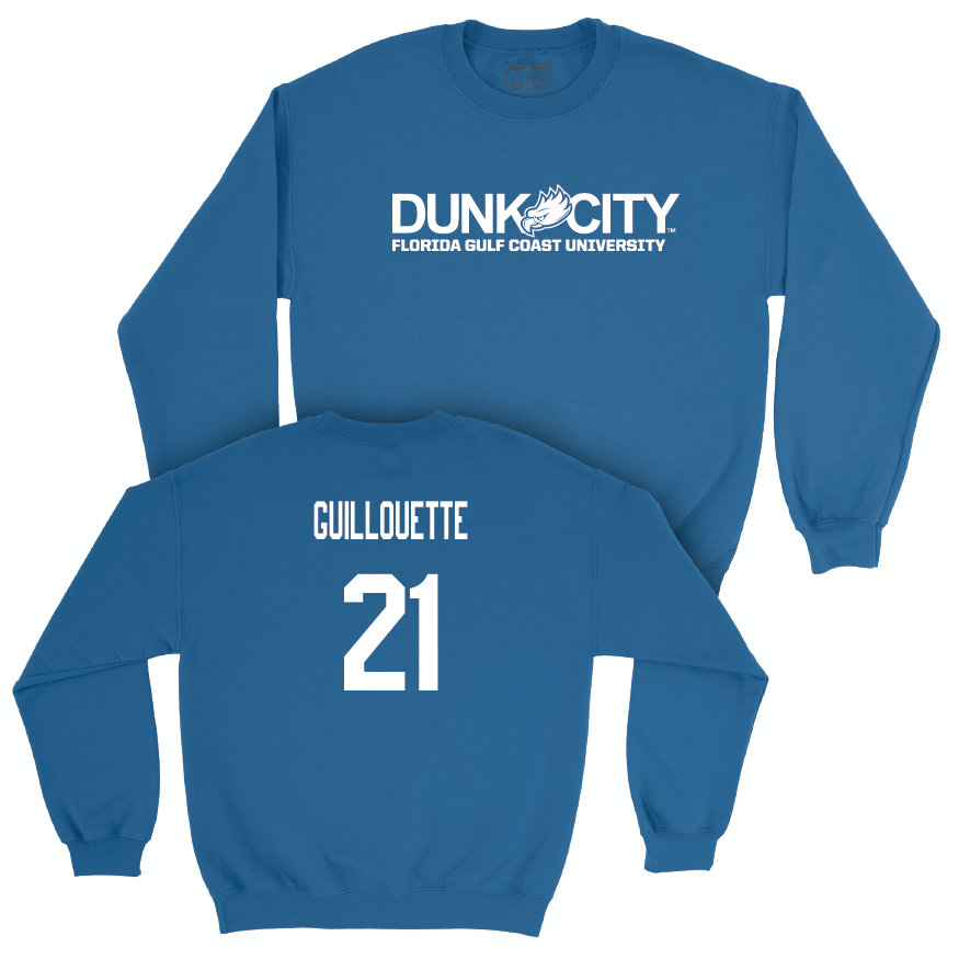 Blue Men's Basketball Dunk City Crew  - Tristen Guillouette