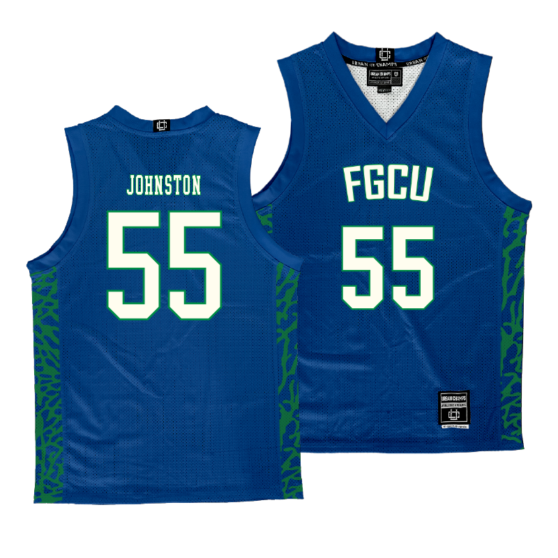 FGCU Men's Basketball Royal Jersey - Chase Johnston | #55