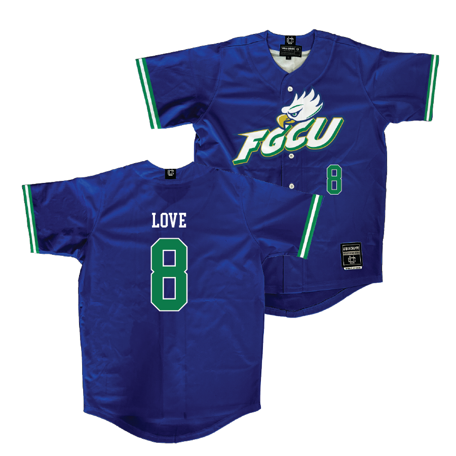 FGCU Baseball Royal Jersey - Nick Love | #8