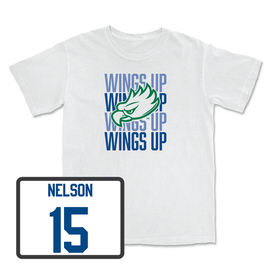 Volleyball White Wings Up Tee - Destiny Nelson