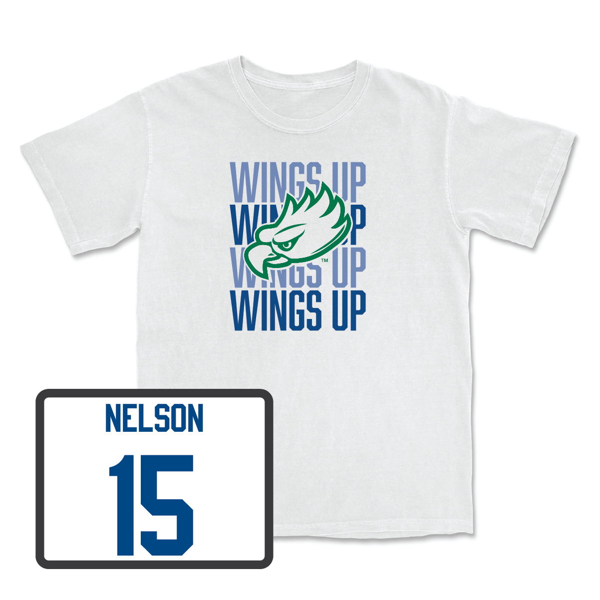 Volleyball White Wings Up Tee - Destiny Nelson