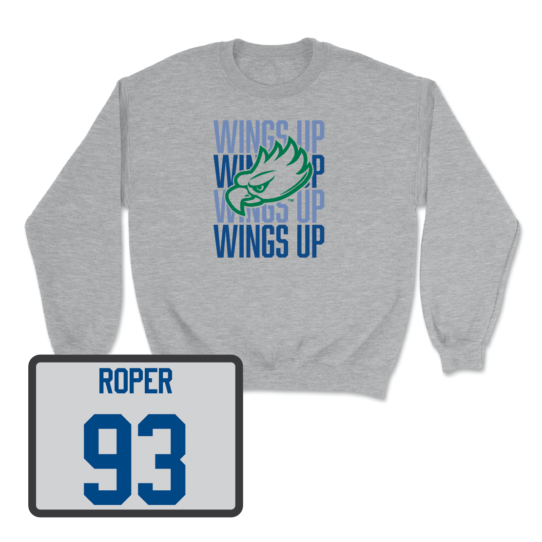 Sport Grey Softball Wings Up Crew - Kayleigh Roper