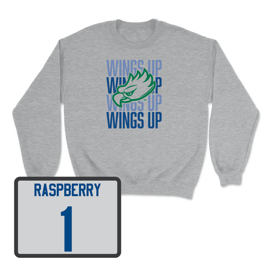Sport Grey Volleyball Wings Up Crew