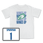 Softball White Wings Up Tee  - Allison Sparkman