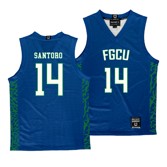 FGCU Women's Basketball Royal Jersey  - Casey Santoro