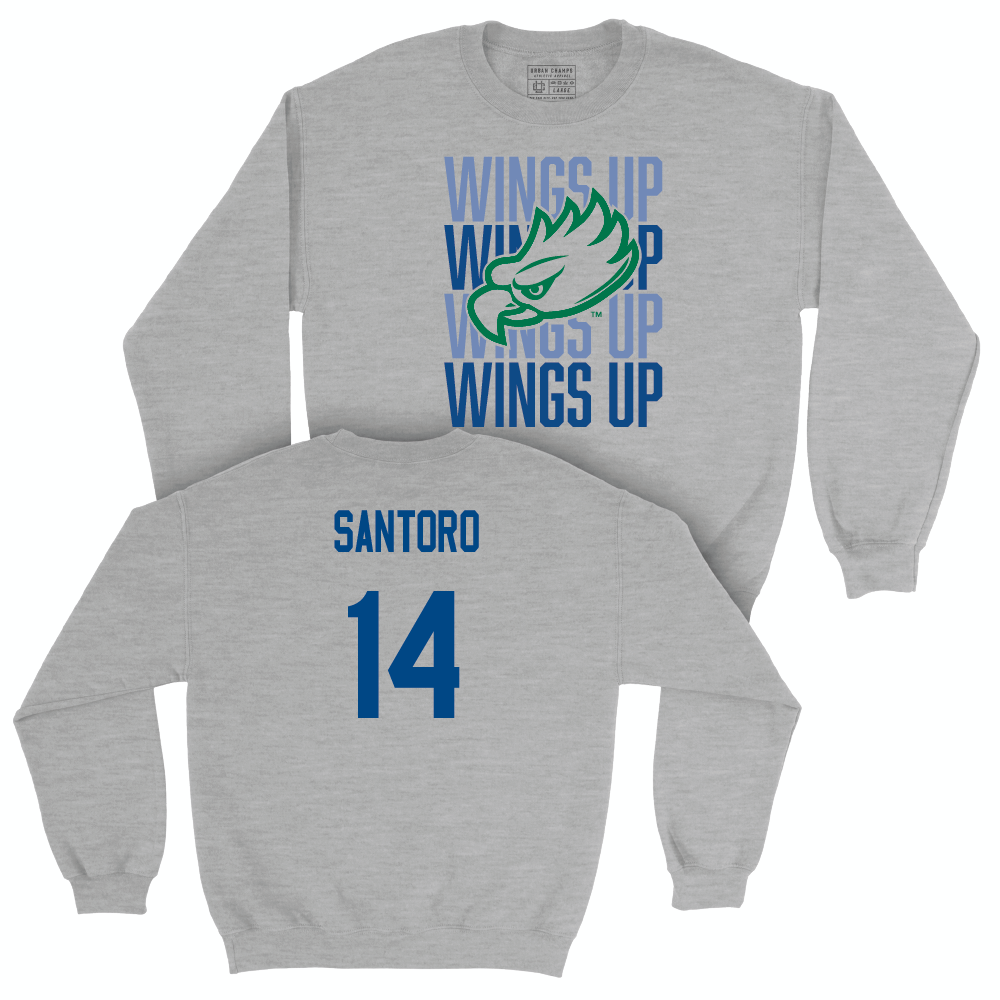 Sport Grey Women's Basketball Wings Up Crew - Casey Santoro