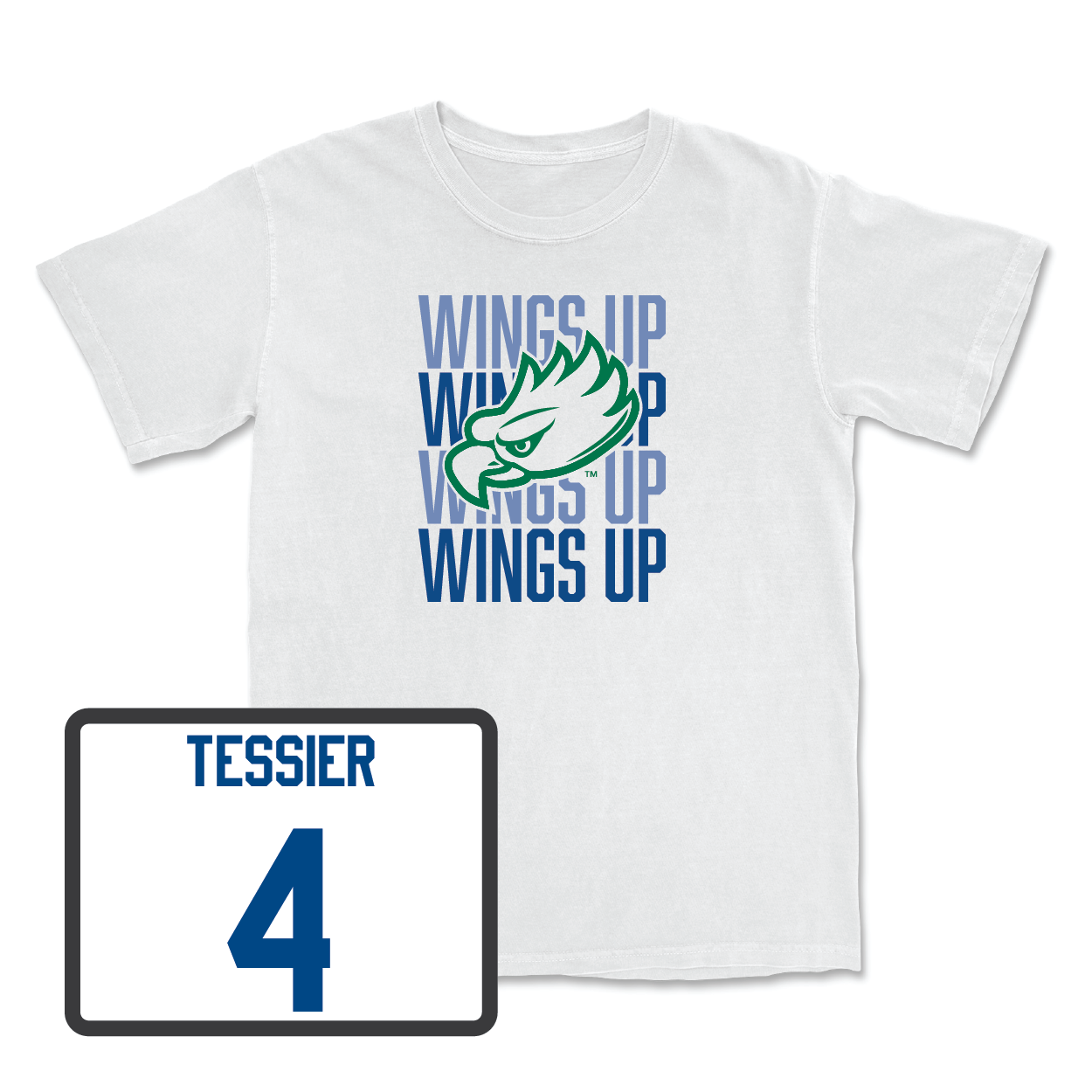 Volleyball White Wings Up Tee - Lily Tessier