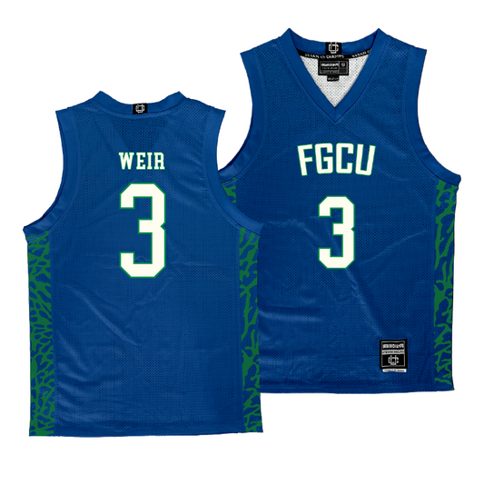 FGCU Men's Basketball Royal Jersey - Andre Weir | #3