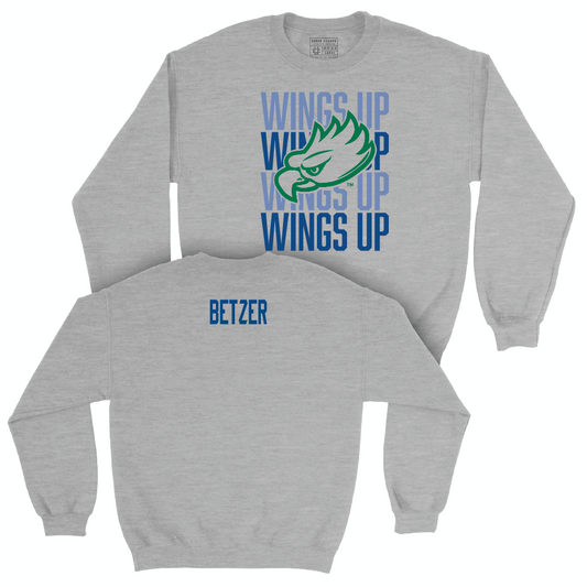 Sport Grey Volleyball Wings Up Crew  - Bailey Betzer