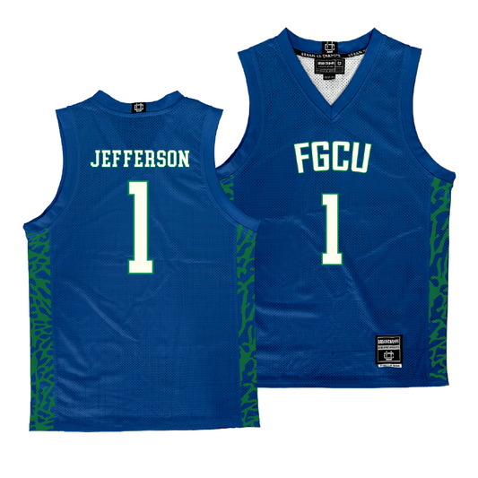 FGCU Women's Basketball Royal Jersey    - Emani Jefferson